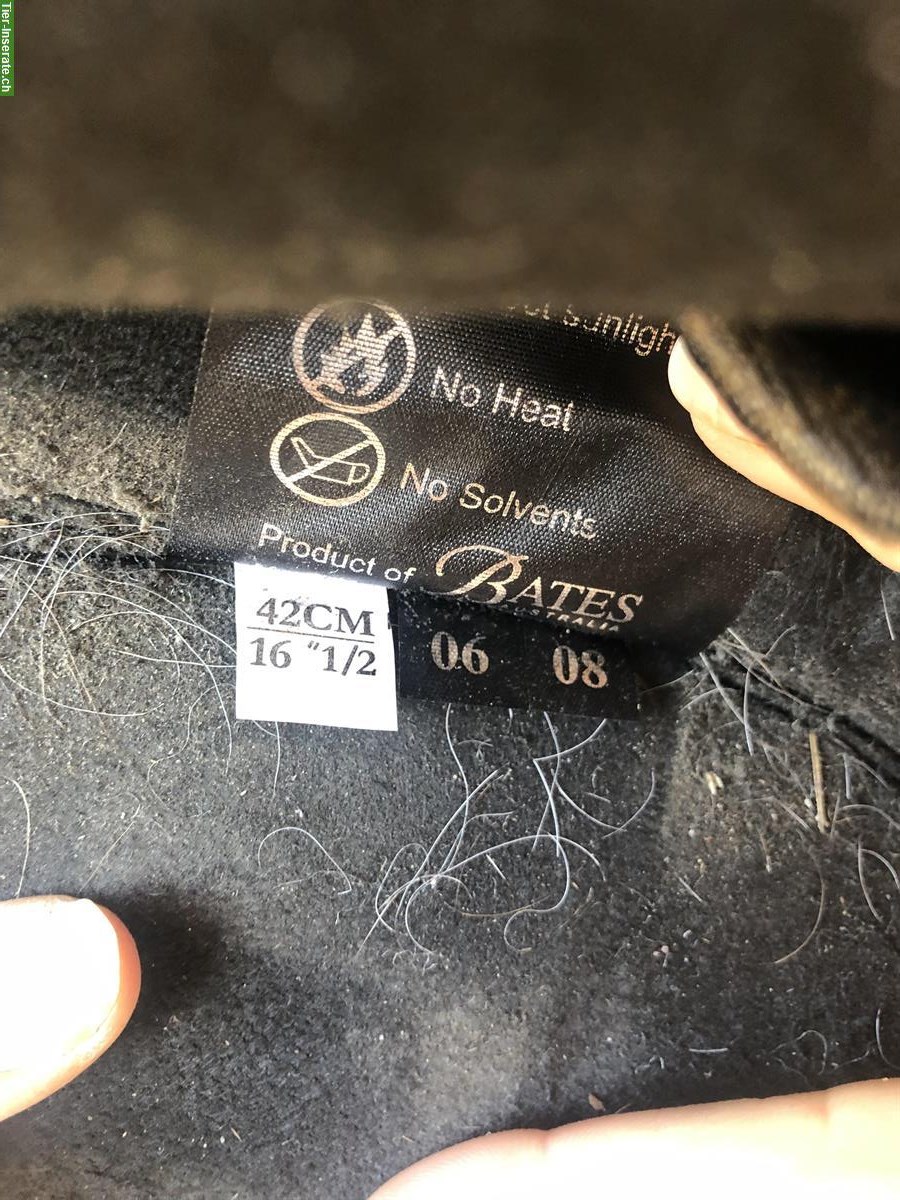 Bild 3: Bates Ponysattel (schwarz) 16.5 Zoll zu verkaufen