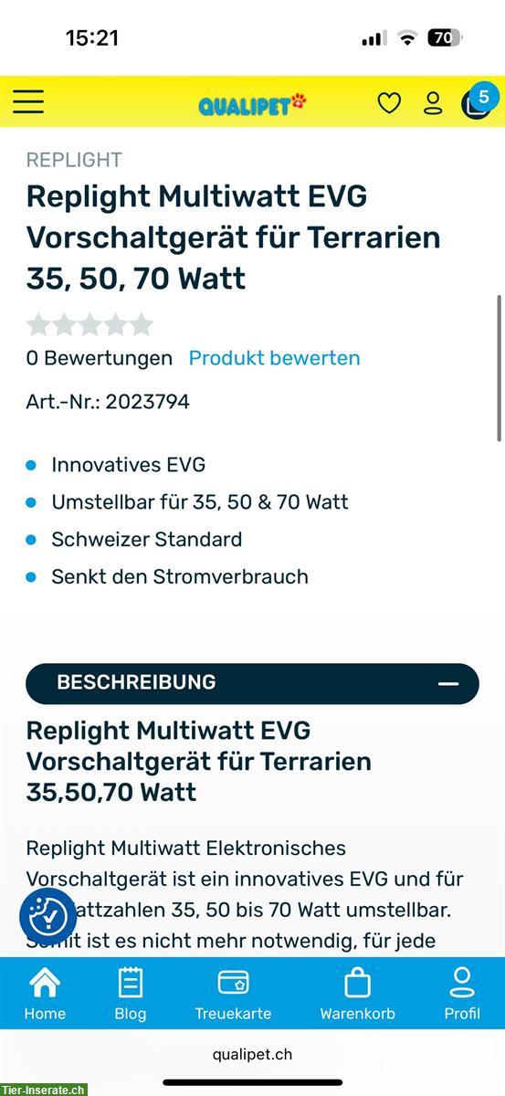 Bild 2: UVA-/UVB-Lampe mit Vorschaltgerät zu verkaufen