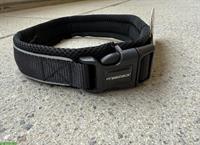 Schwarzes Hundehalsband, XXL 55-60cm / Breite 25mm
