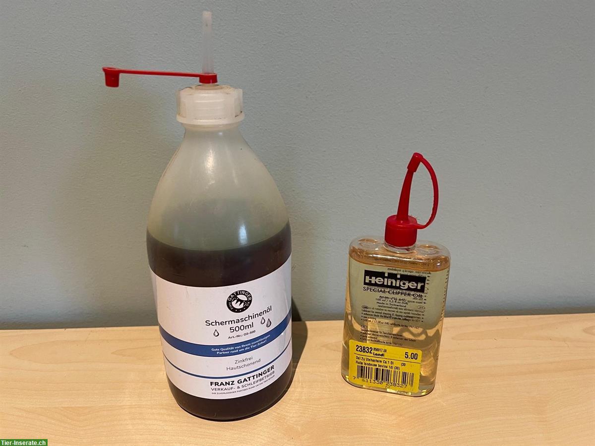 Bild 3: Heiniger Rinder- und Pferdeschermaschine sowie Kleintierschermaschine