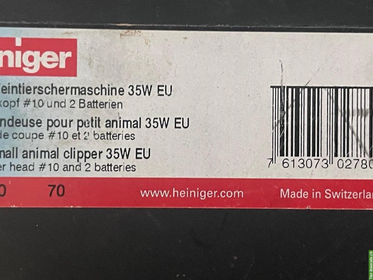 Bild 9: Heiniger Rinder- und Pferdeschermaschine sowie Kleintierschermaschine