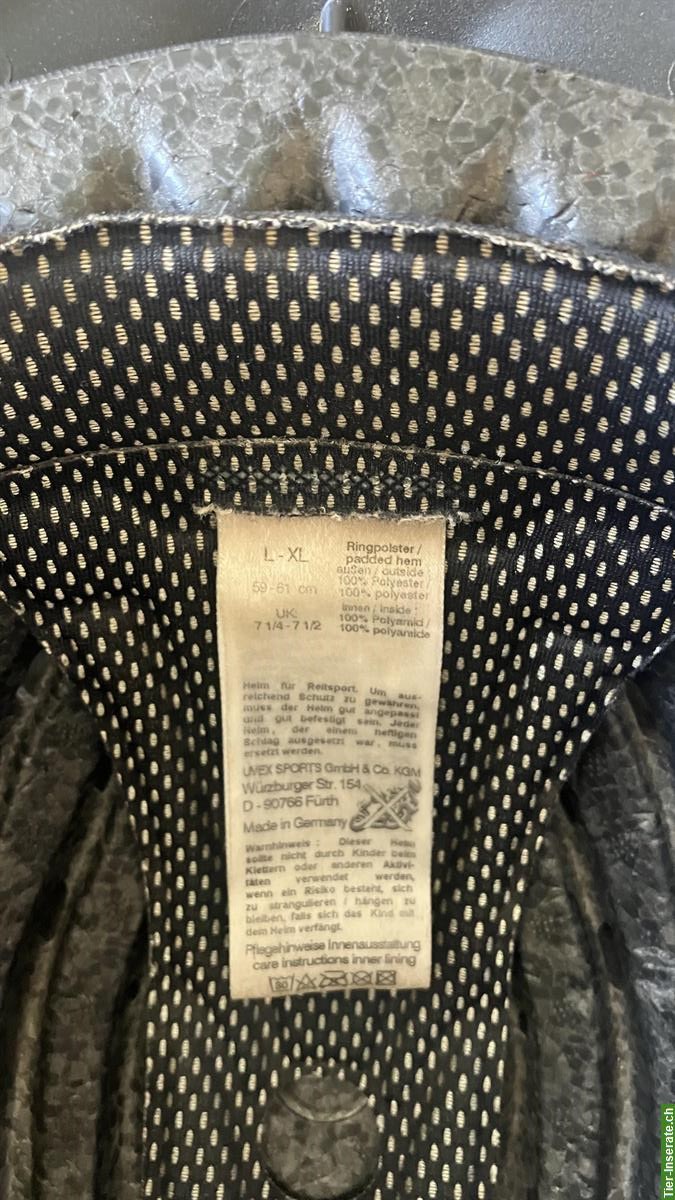 Bild 4: Reithelm gebraucht, L-XL, verstellbare Grösse