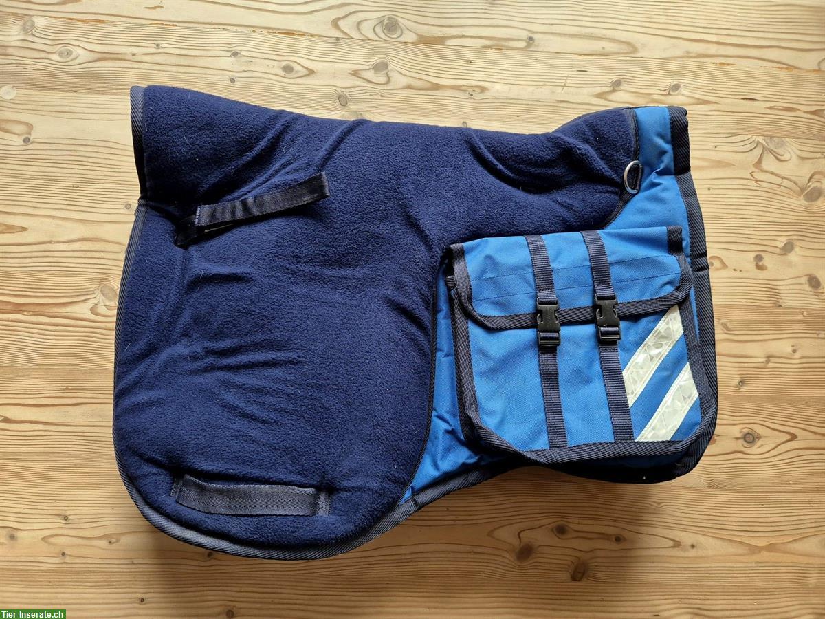 Wanderreitschabracke, blau, Grösse Pferd, neuwertig