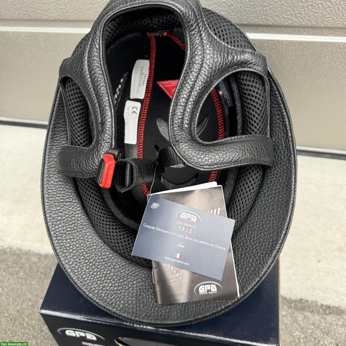 Bild 3: GPA First Lady Leather 2X Reithelm - neu, ungetragen!