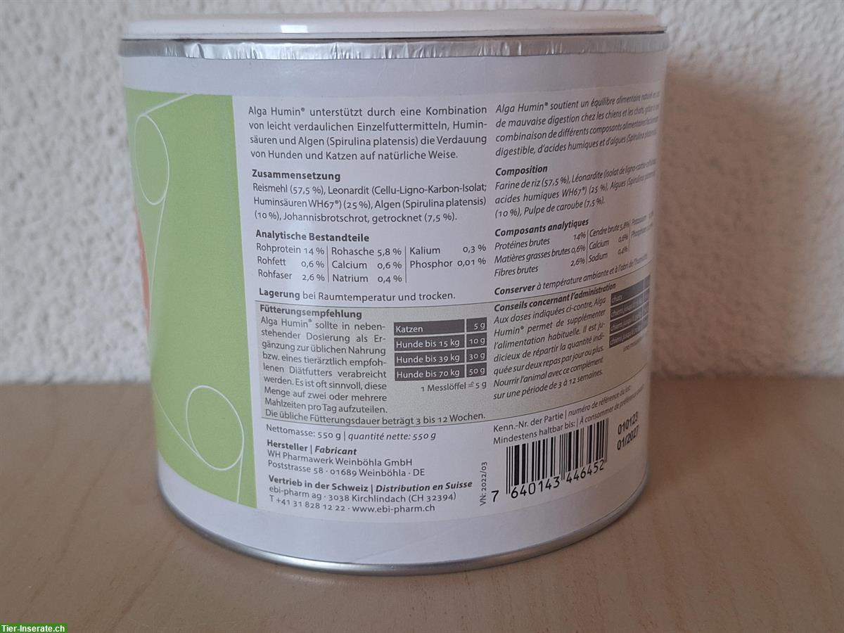 Bild 4: Alga Humin Pulver, für Verdauung und Vitalität von Haustieren