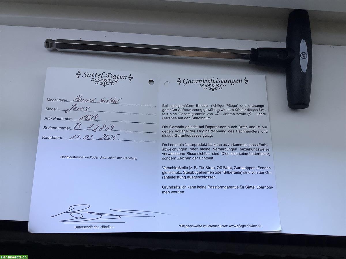 Bild 5: Deuber Jerez SKL Barocksattel Gr. S2, neuwertig