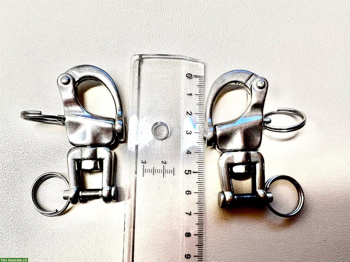 Sicherheitsschäckel aus Edelstahl, Länge 7cm