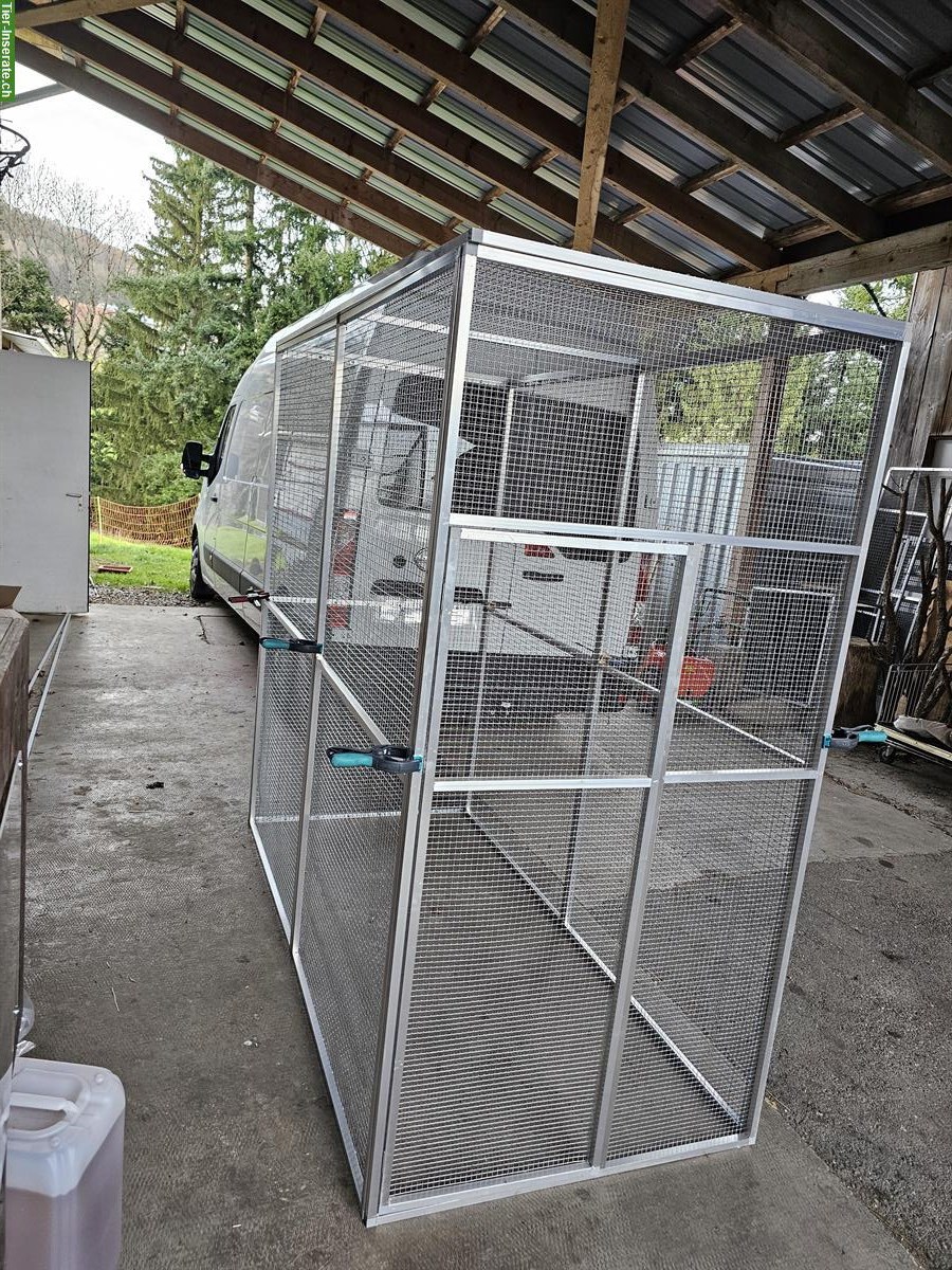 Bild 2: Aussenvoliere aus Aluminium zu verkaufen