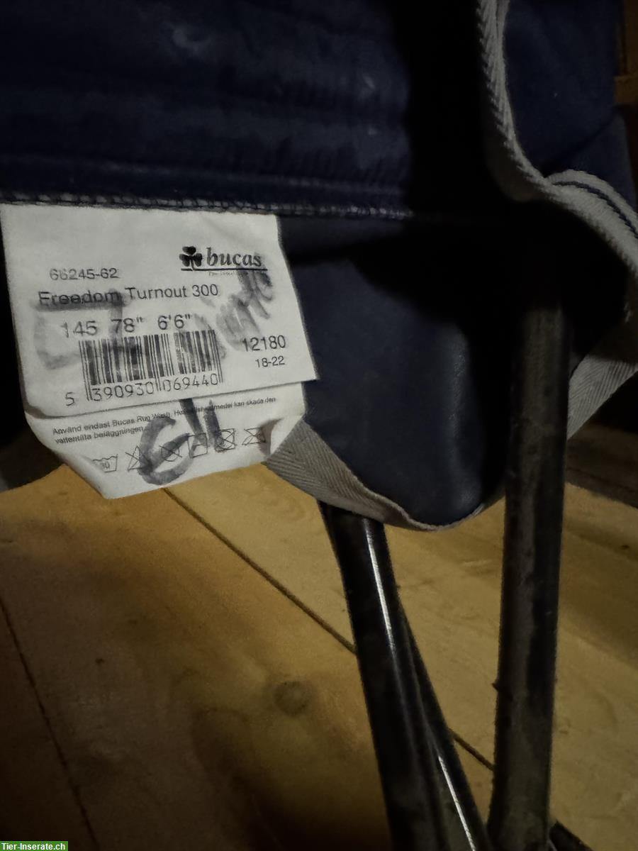 Bild 2: Bucas Freedom Turnout Pferdedecke, ungebraucht, 145cm, 300g