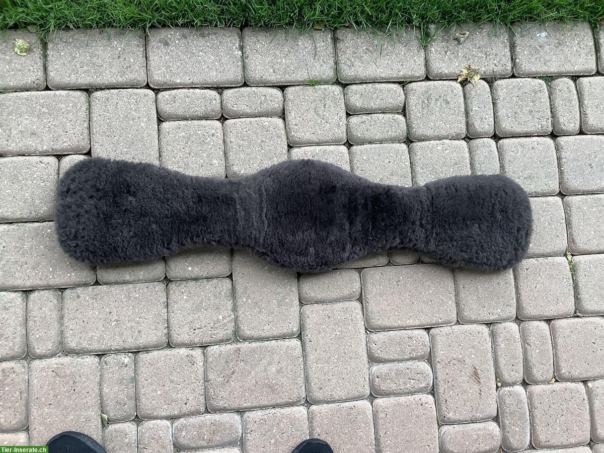 Bild 2: Mattes Western Sattelgurt Lammfell, neuwertig