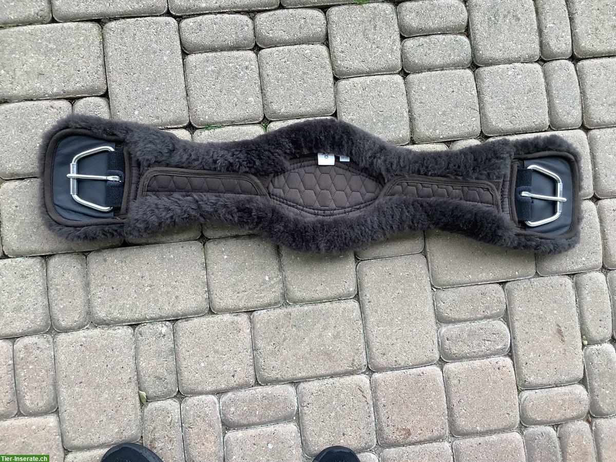 Bild 3: Mattes Western Sattelgurt Lammfell, neuwertig