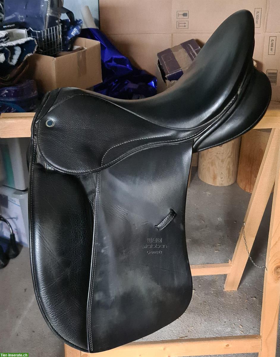 Stübben Genesis Dressursattel 17.5 Zoll KW29 schwarz