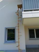 Katzenwendeltreppe aus Massivholz, wie NEU!
