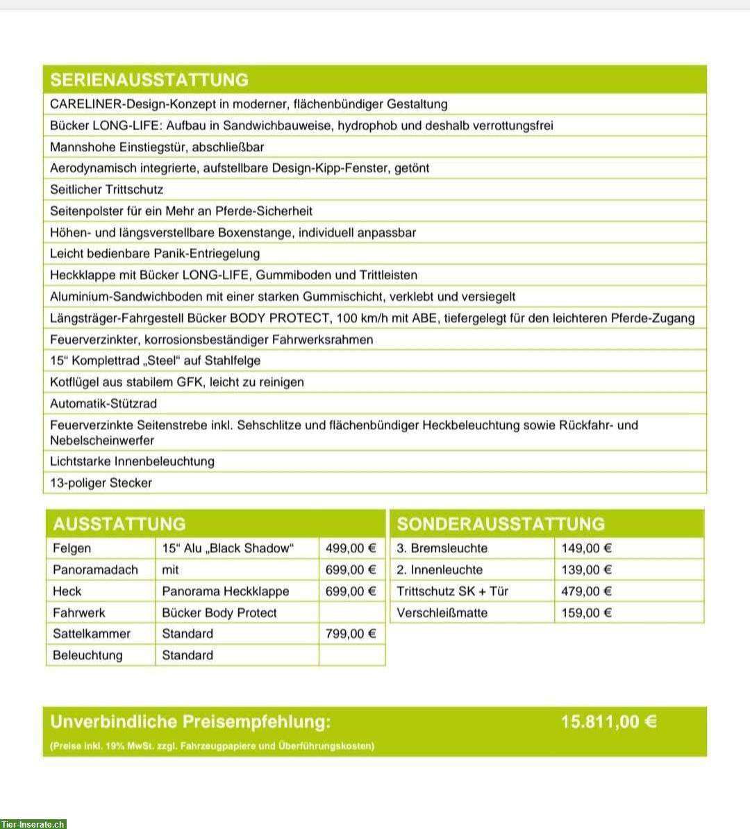 Bild 4: Pferdeanhänger Bücker Careliner S 1.5er, ab MFK