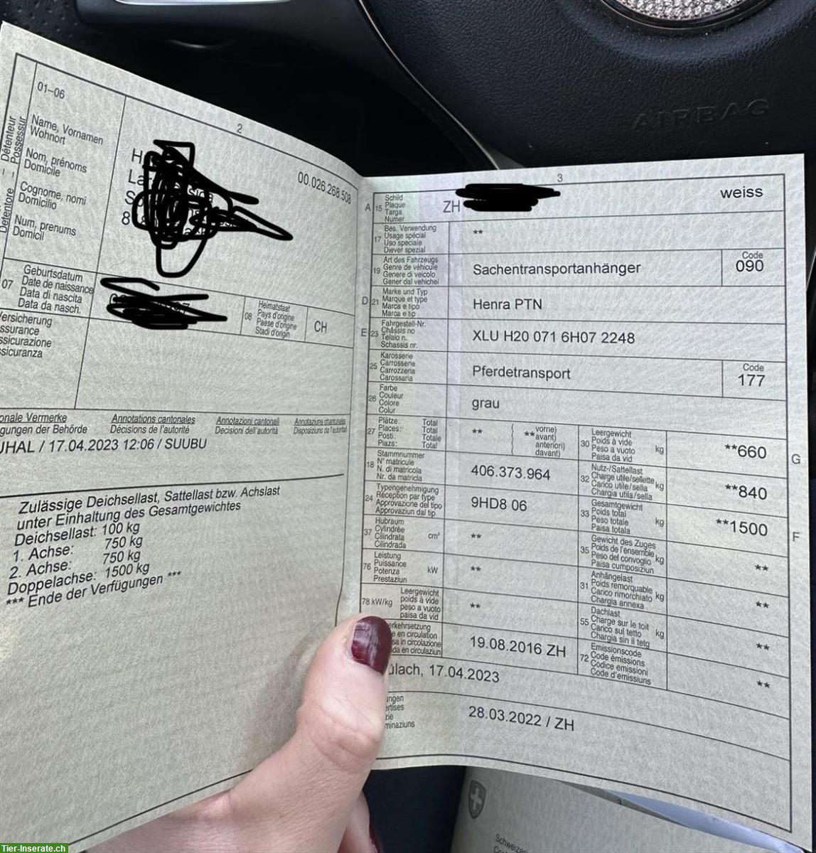Bild 5: 1.5 Henra PTN Pferdeanhänger zu verkaufen