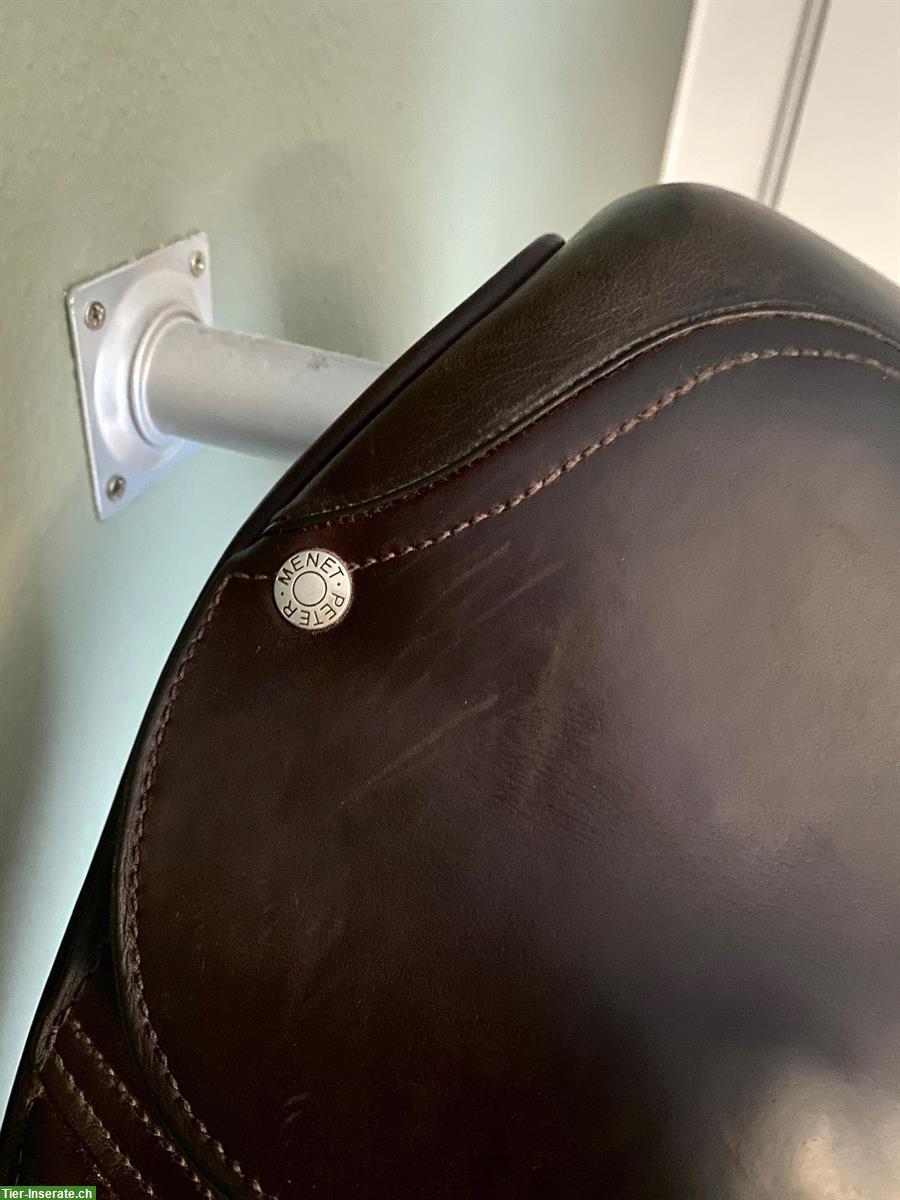 Bild 4: Dressursattel Peter Menet 17.5 Zoll, dunkelbraun