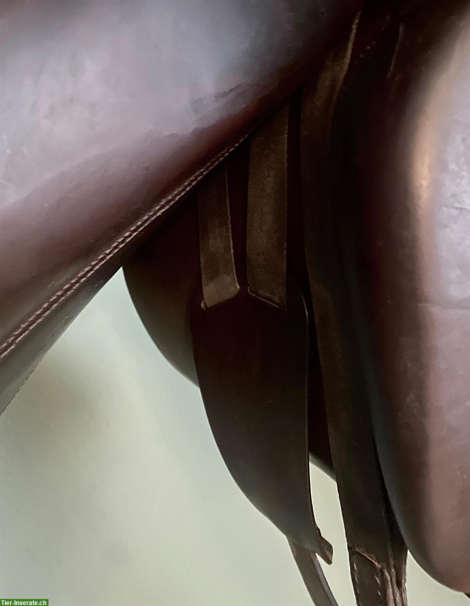 Bild 7: Dressursattel Peter Menet 17.5 Zoll, dunkelbraun