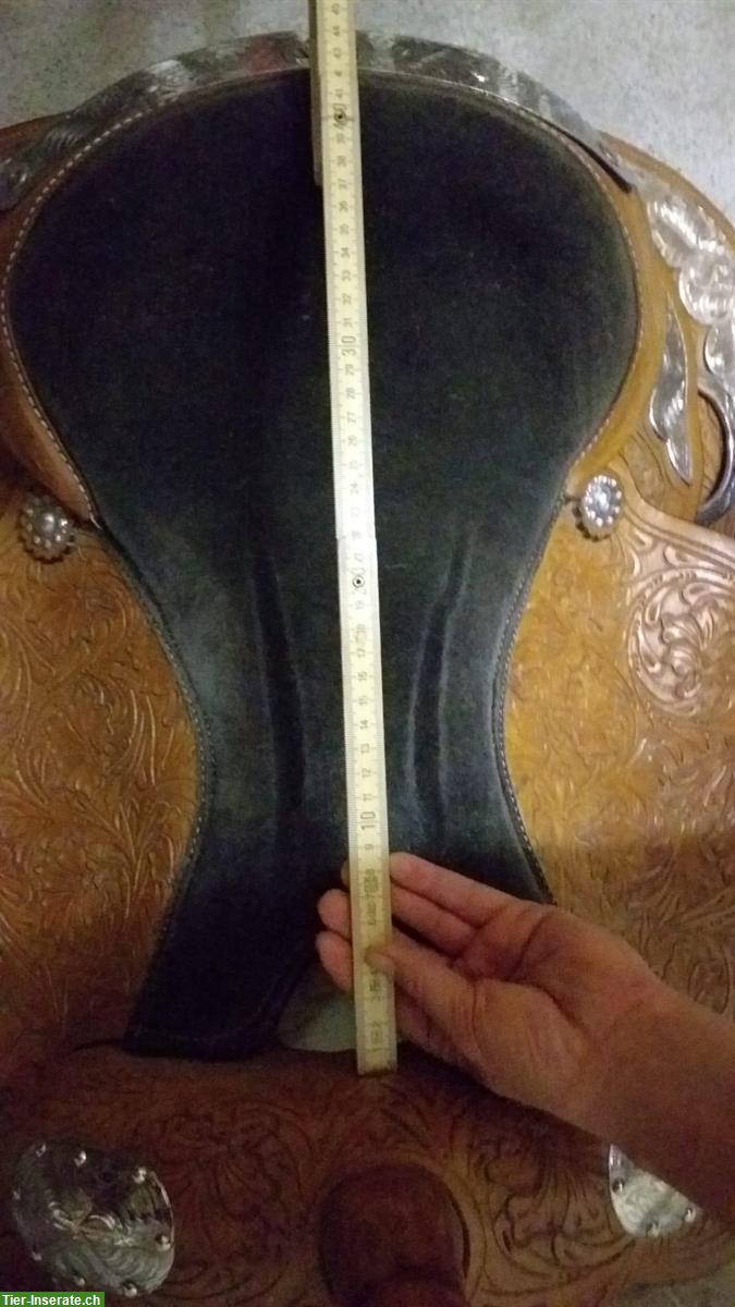 Bild 2: Westernsattel, neuwertig, mittelhoher Rist, breiter Rücken