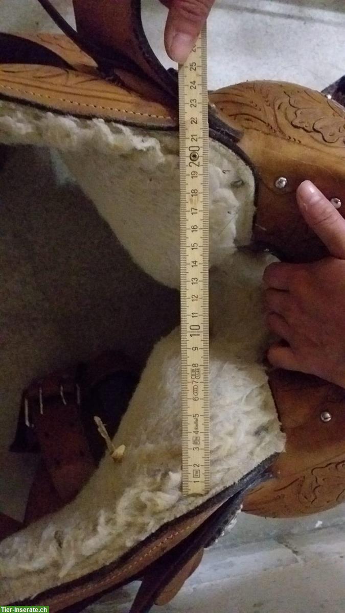 Bild 3: Westernsattel, neuwertig, mittelhoher Rist, breiter Rücken