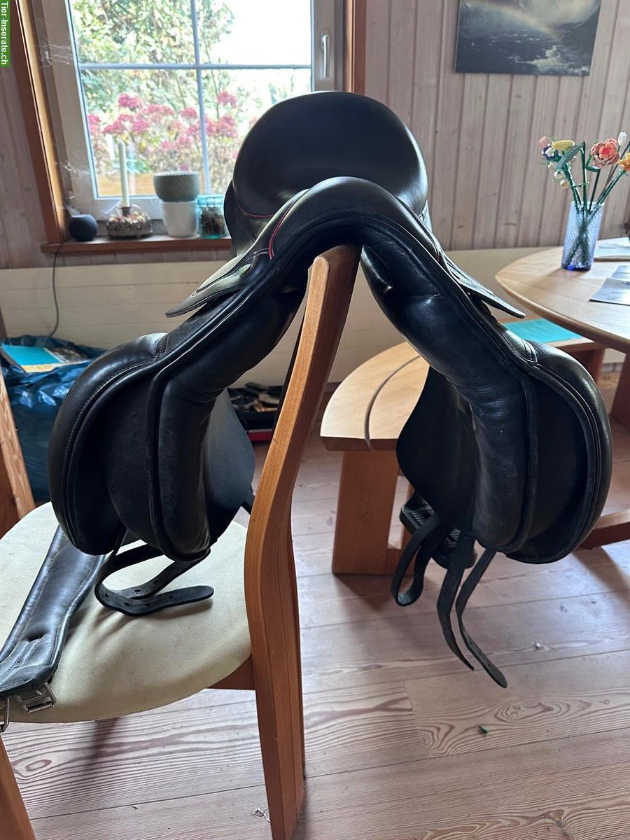 Hilbar 17" Sattel mit Schwung sowie Wollfüllung