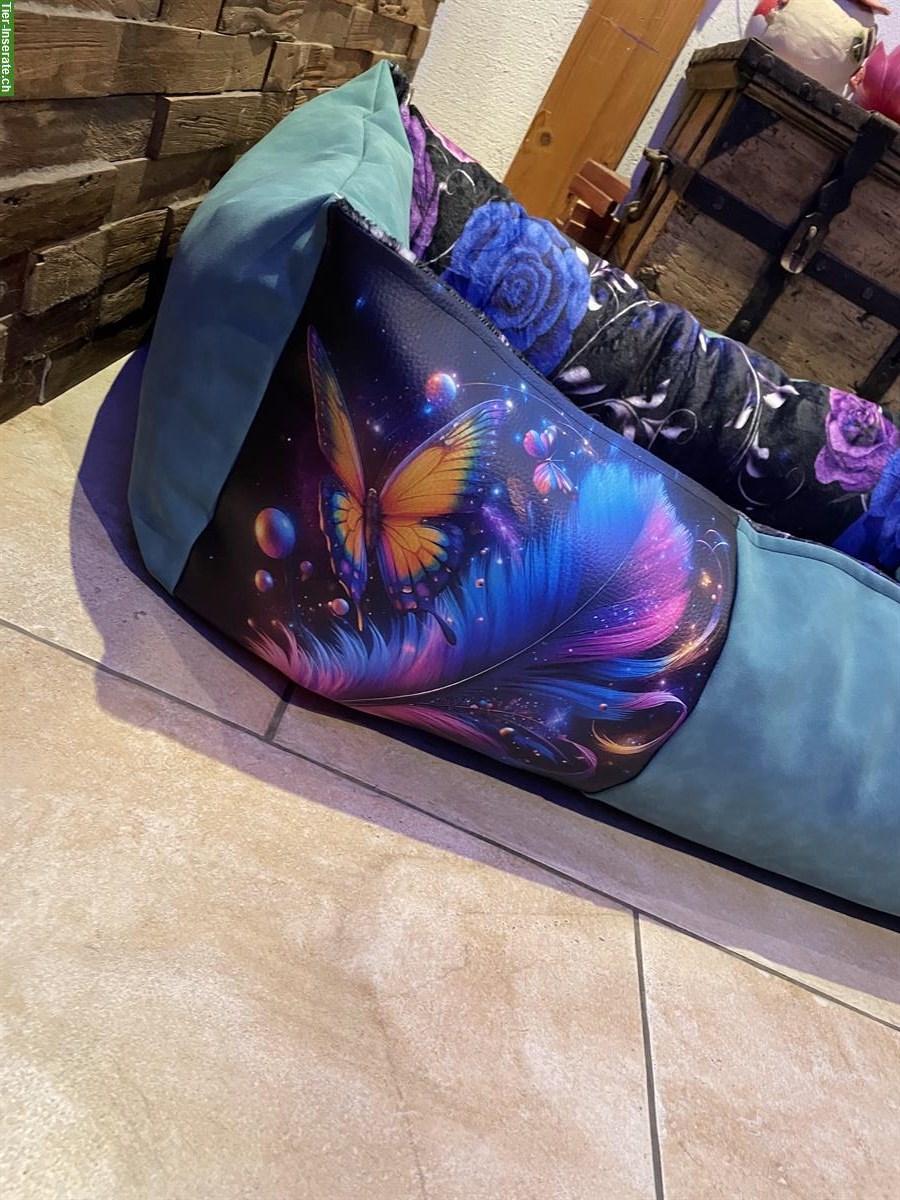 Bild 2: Hundebett für grosse Hunde, handgenäht, waschbar