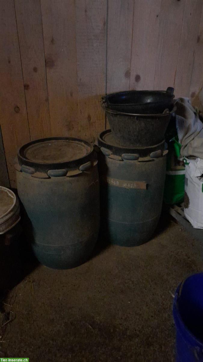 Bild 4: Boxentüren, Weidepfähle + Futtertonnen zu verkaufen