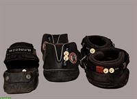 Stickerei-Abzeichen "MINI", Hufschuhbeschriftung mit Telefon-Nr.