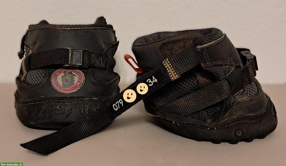 Bild 6: Stickerei-Abzeichen "MINI", Hufschuhbeschriftung mit Telefon-Nr.