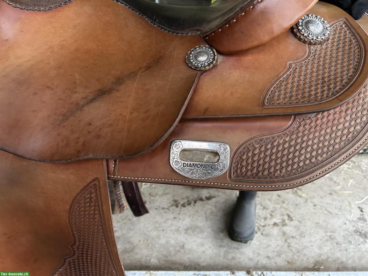 Bild 5: Diamond C Westernsattel, für breitere Pferde ohne Schwung
