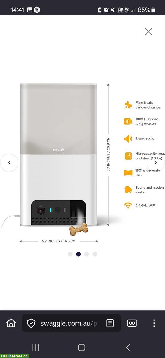 Bild 2: Haustierkamera Petcube Bites 2 Lite 1080p HD-Video & Nachtsicht