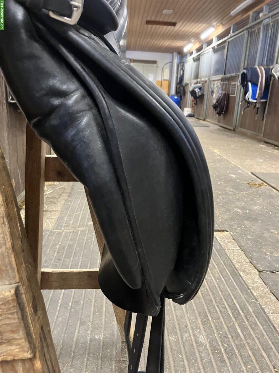 Bild 3: Dressursattel, Peter Menet, schwarz, 17 Zoll