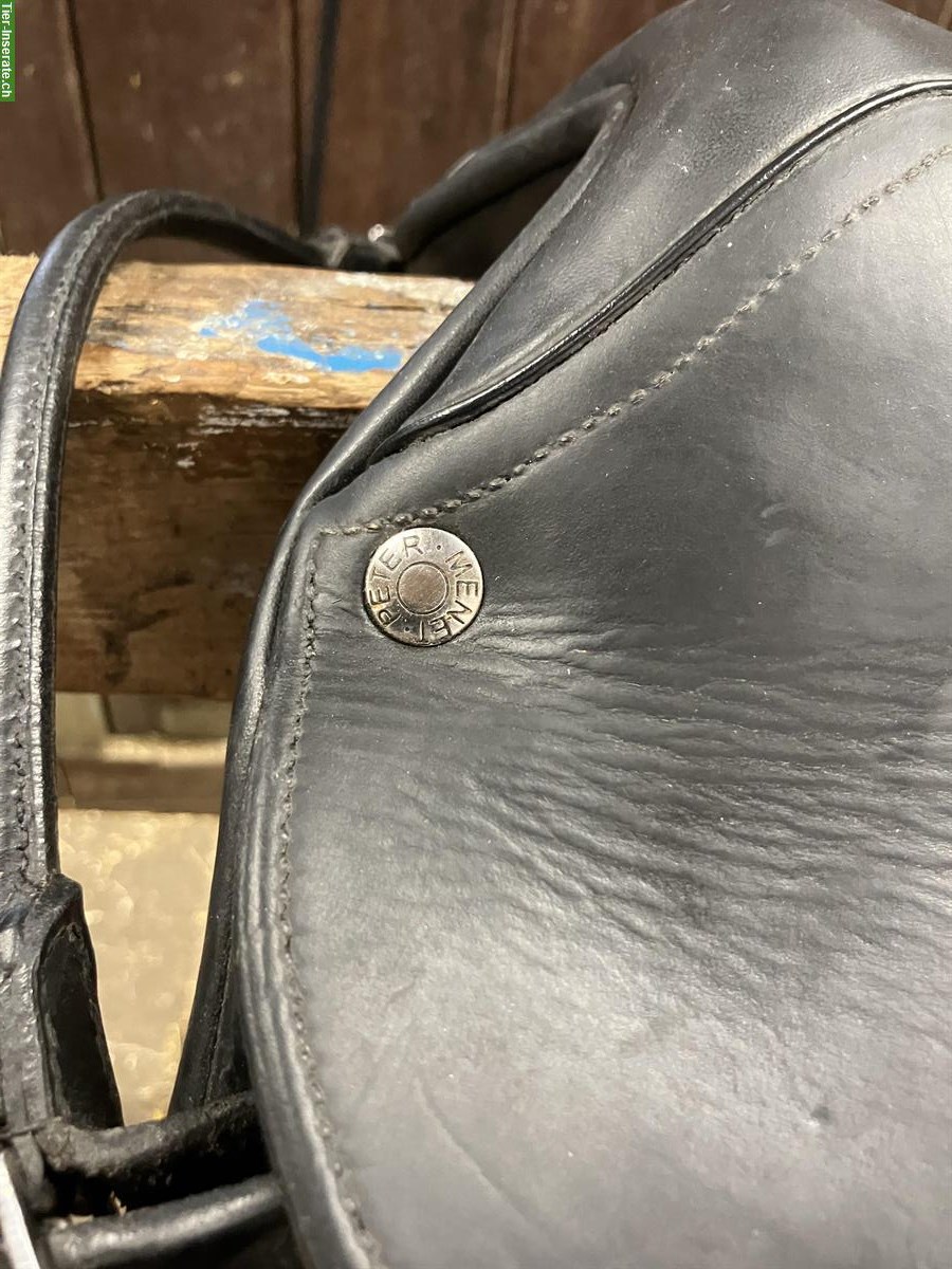 Bild 5: Dressursattel, Peter Menet, schwarz, 17 Zoll