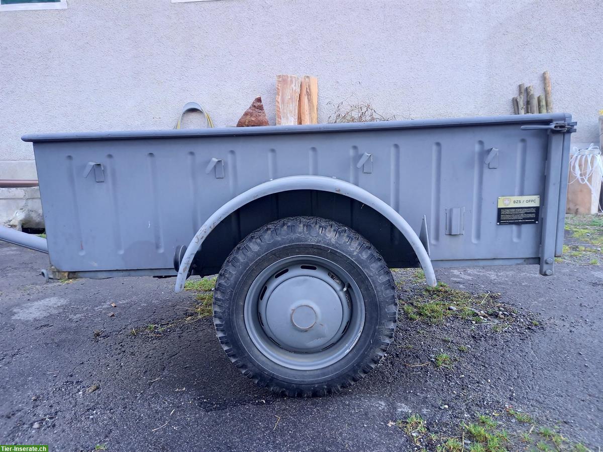 Occasion Zivilschutzanhänger mit Blache und Zubehör