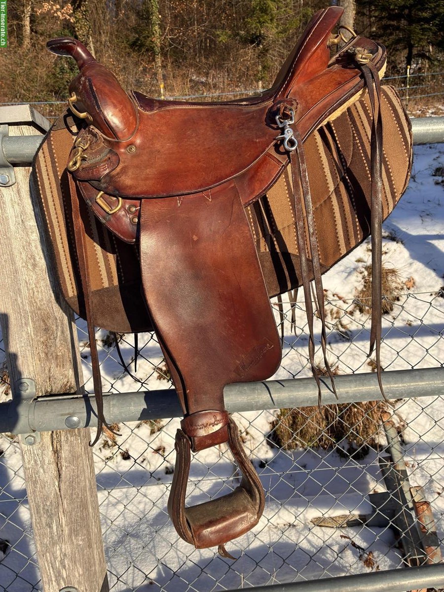 Sharon Saare Westernsattel 15 Zoll E/G, top für Wanderritte
