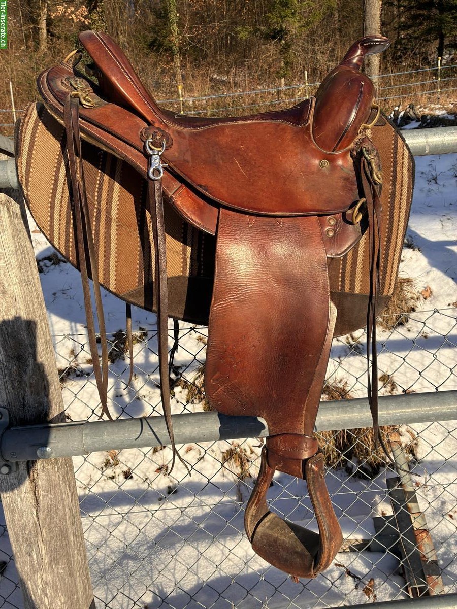 Bild 2: Sharon Saare Westernsattel 15 Zoll E/G, top für Wanderritte