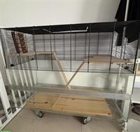 Nager Glasterrarium mit Gitteraufsatz inkl. Zubehör