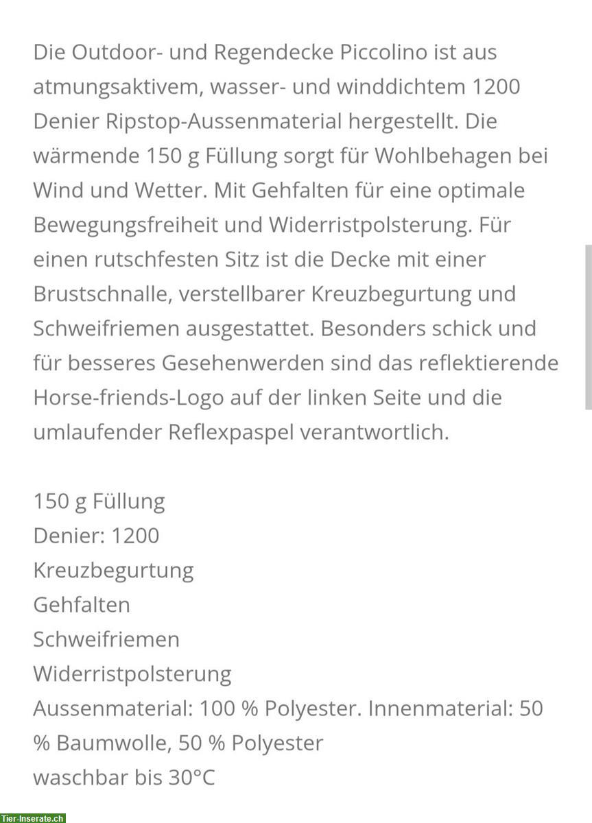Bild 2: Horse-friends Outdoordecke Pony, wasserdicht, ca. 105-110 cm