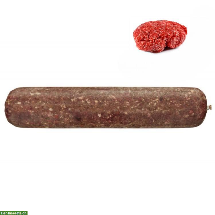 Hundefutter BARF Menü Wurst mit Rind & Gemüse, 500g