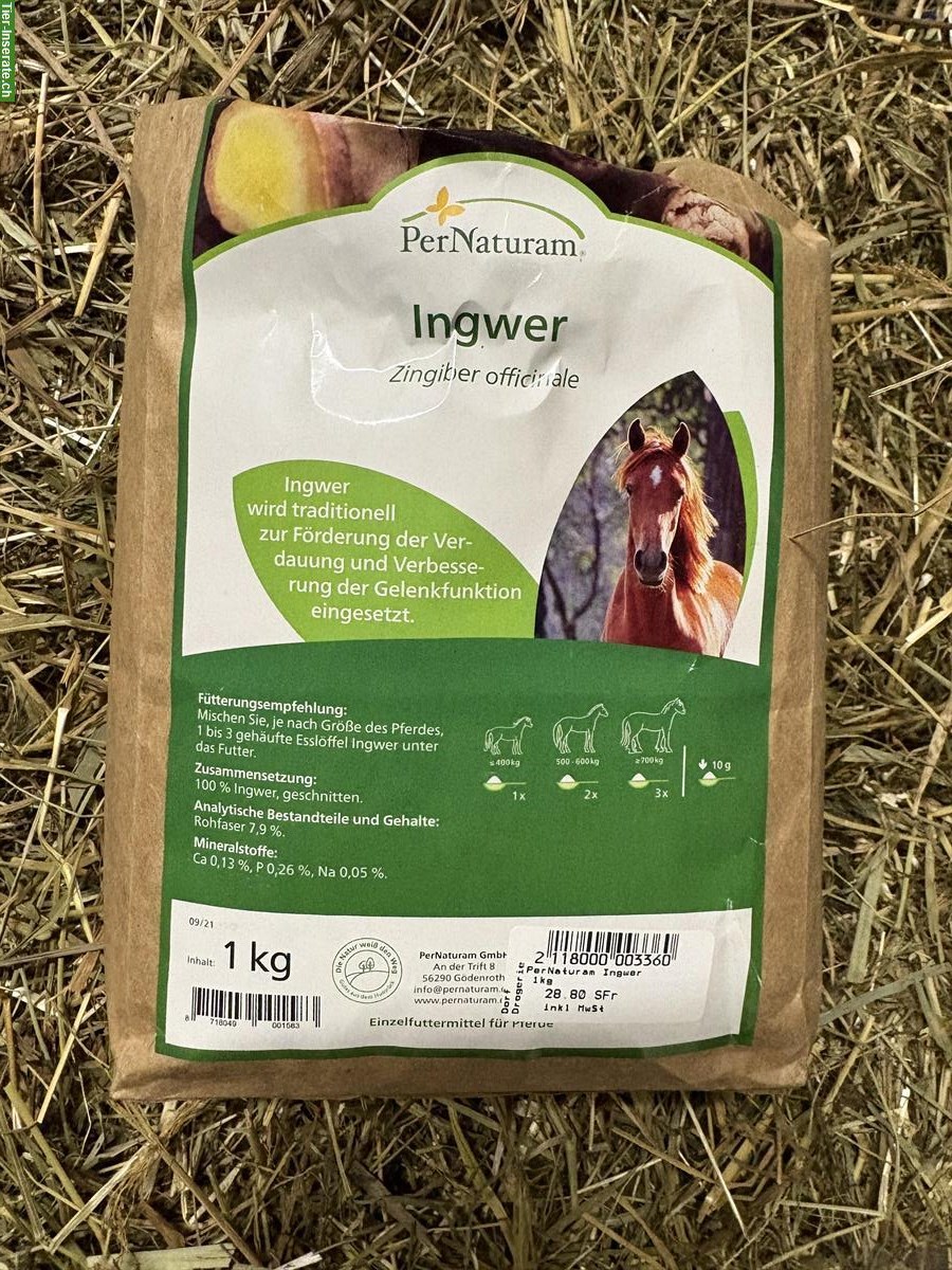 PerNaturam Pferde-Zusatzfutter, Ingwer & Teufelskralle