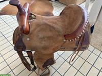 Wildleder Westernsattel ca. 14 Zoll zu verkaufen