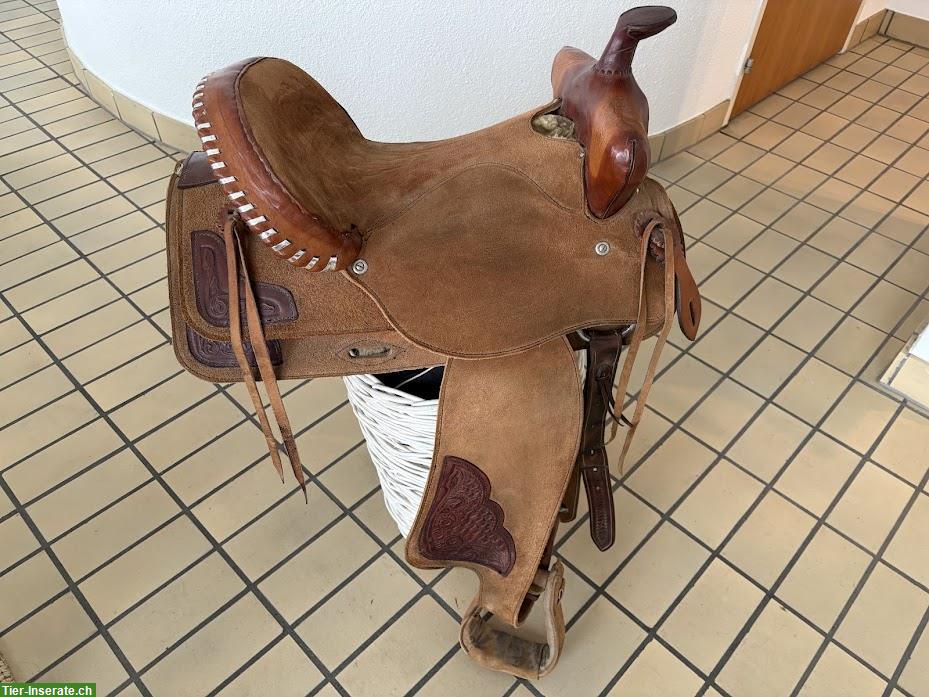 Bild 3: Wildleder Westernsattel ca. 14 Zoll zu verkaufen