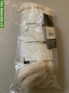 Neue Pferde-Gamaschen HKM Comfort Gr. L, weiss