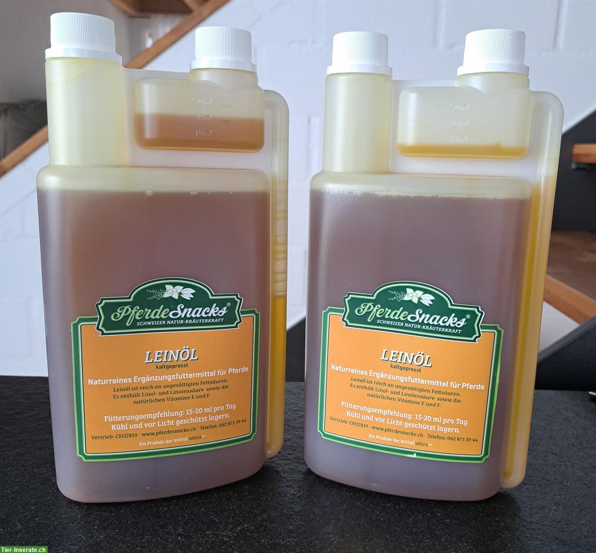 2 Liter Leinöl von PferdeSnacks zu verkaufen