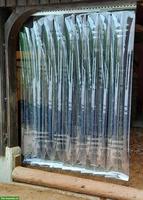 PVC-Streifenvorhang für Pferdestall, helltransparent
