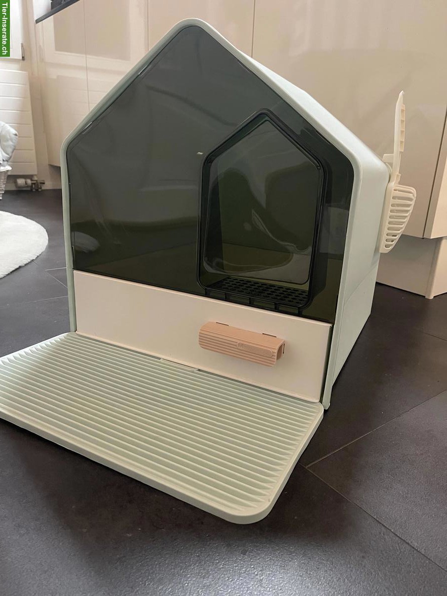 Bild 4: Wunderschönes Katzenklo in Hausform