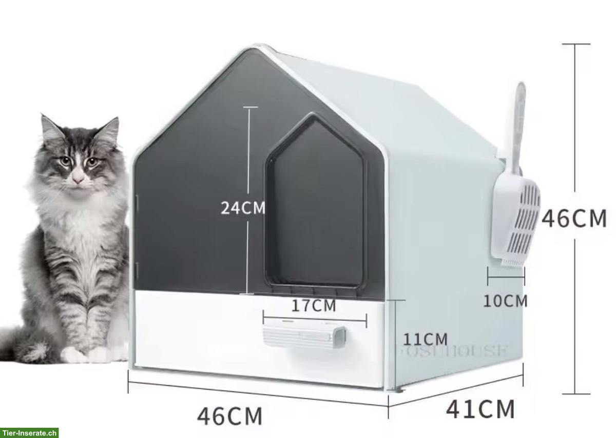 Bild 7: Wunderschönes Katzenklo in Hausform