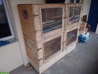 Meerschweinchen- oder Kaninchenstall, mehrstöckig