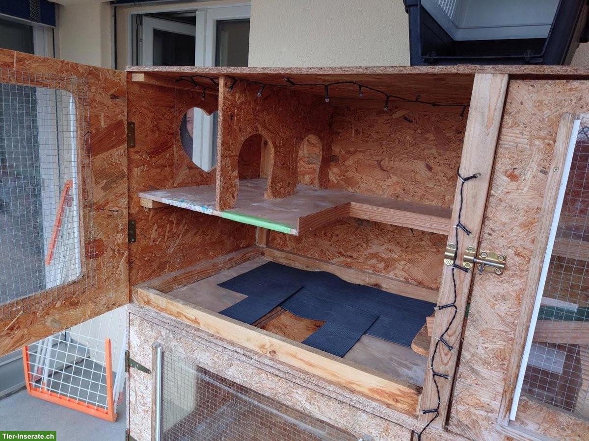 Bild 5: Meerschweinchen- oder Kaninchenstall, mehrstöckig