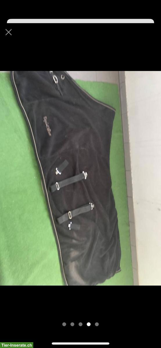 Bild 8: Pferdezubehör WB: Decke, Longiergurt, Gamaschen, Schabracken