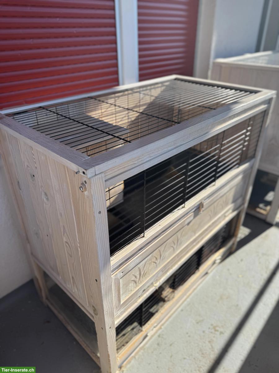 Mehrstöckiger Kaninchenstall aus Holz zu verkaufen